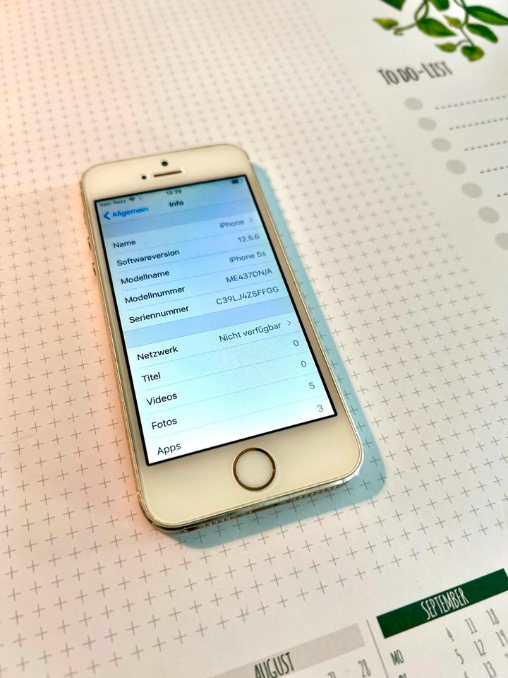 iphone 5s gold 32 GB benutzt, voll funktionsfähig, guter Akku in München