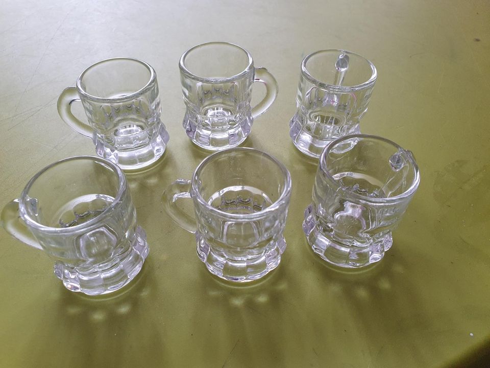 ✨ 6 x Gläser Schnaps Likör Schott Glas 5 cm Haushalt in Gronau (Westfalen)