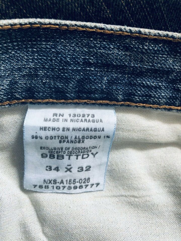 Wrangler Jeans Relaxed Boot W34 L32 blau stonewash Premium Denim in München