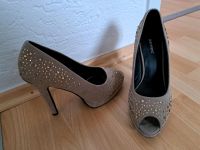 High Heels / Peeptoes, Graceland, beige Glitzer, Gr. 38 Nordrhein-Westfalen - Swisttal Vorschau