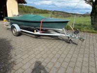 Angelboot mit Trailer, Zubehör und Echolot Nordrhein-Westfalen - Freudenberg Vorschau