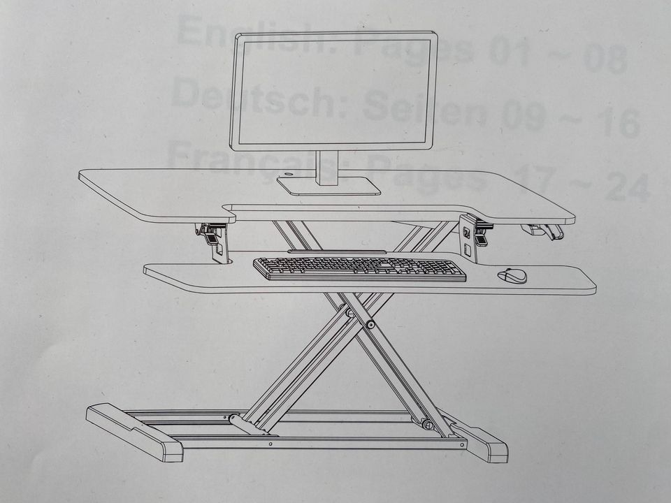 Tischaufsatz höhenverstellbar Flexispot in Hennef (Sieg)