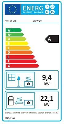 Wasserführender Kaminofen PRITY WD W29 D, graphite - 31,5 kW in Bernsdorf