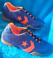 Converse Sneaker ungetragen Blau Orange 7F MENS 5 Echt Leder Mesh Berlin - Schöneberg Vorschau