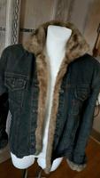 Fell Pelz Fake fur Jeansjacke gefüttert  Winterjacke Jacke Gr. 38 Bayern - Rosenheim Vorschau