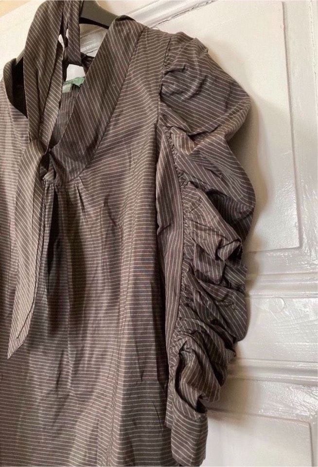 Hoss Intropia Kleid Seide Baumwolle 40 Neu Extravagant Khaki in Bad Säckingen