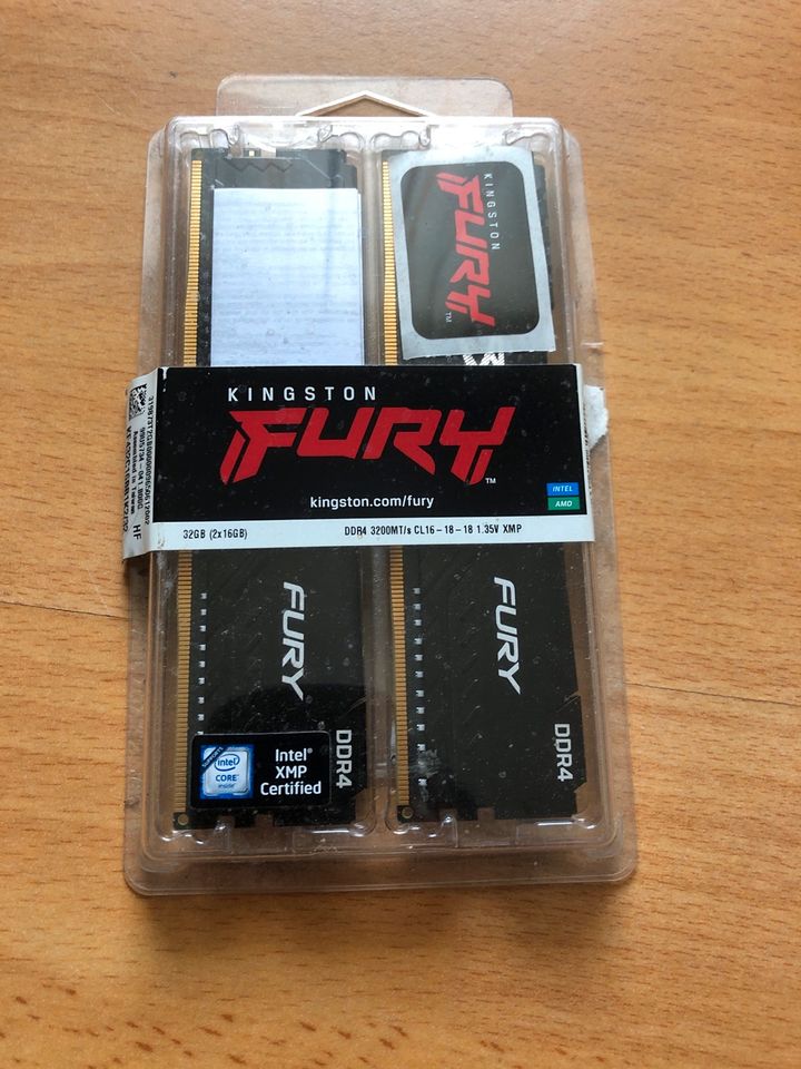 HyperX FURY Black  Arbeitsspeicher 16GB 3200MHz (2x8GB) DDR4 in Rinteln