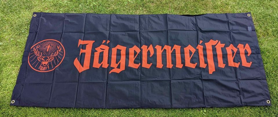 original Jägermeister-Banner, -Fahne in schwarz/black in Berlin