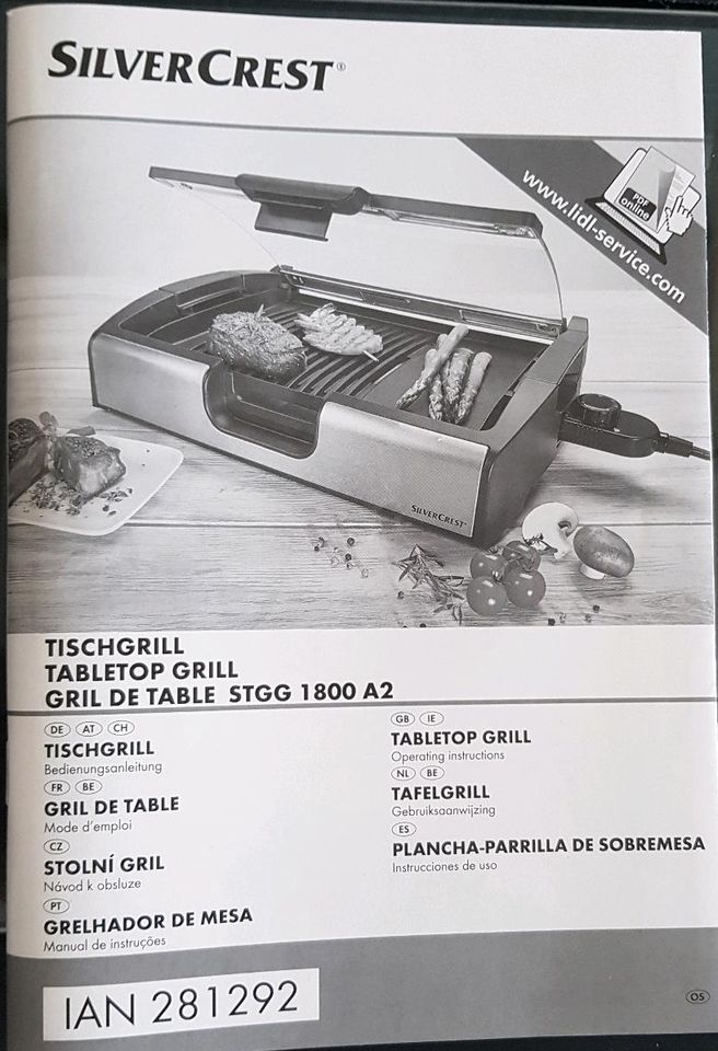 Tischgrill Silvercrest STGG 1800 A2 in Steißlingen