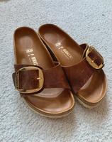 Birkenstock big buckle cognac exquisite Echtleder Leder Sohle Brandenburg - Templin Vorschau
