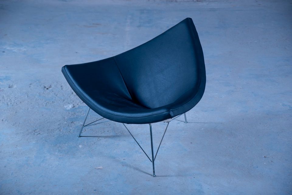 Vitra Coconut Chair | Leder Schwarz in Berlin