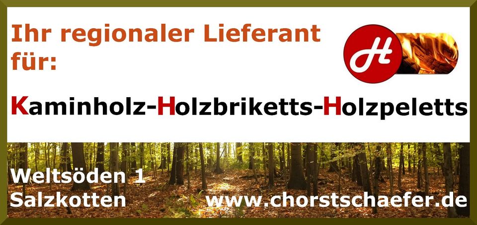 Briketts Brennholz Holzbriketts Buche/Birke Rund in Salzkotten