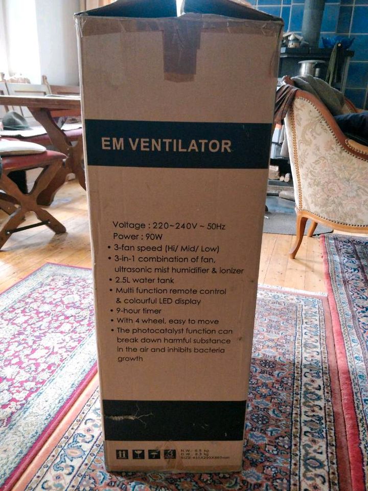 EM-Ventilator Luftreiniger Ionisator Luftbefeuchter Vernebeler in Köln