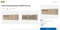 BESTA TV-Bank mit 2 Schubladen, Nussbaum, 120x40x38 cm Bayern - Lauf a.d. Pegnitz Vorschau