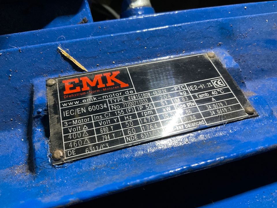 EMK Elektromotor Drehstrom 18,5 KW Neuwertig in Bad Liebenstein