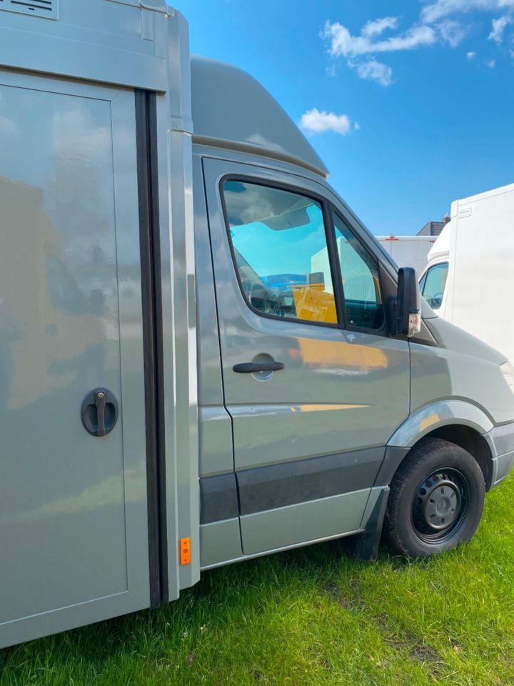 ❤️ Schicker grauer  Mercedes Sprinter TÜV 06.25 nur 85.948 km Foodtruck Wohnmobil Womo Paketkoffer Paketwagen ❌ Finanzierung möglich 19% MwSt ausweisbar 3,5t FS BE ❌REDUZIERT❌ in Garrel