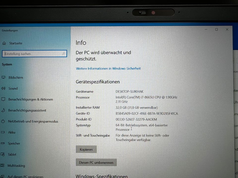 Dell Latitude 5500 / i7 /32GB Ram / 1TB M2 SSD in Lörrach