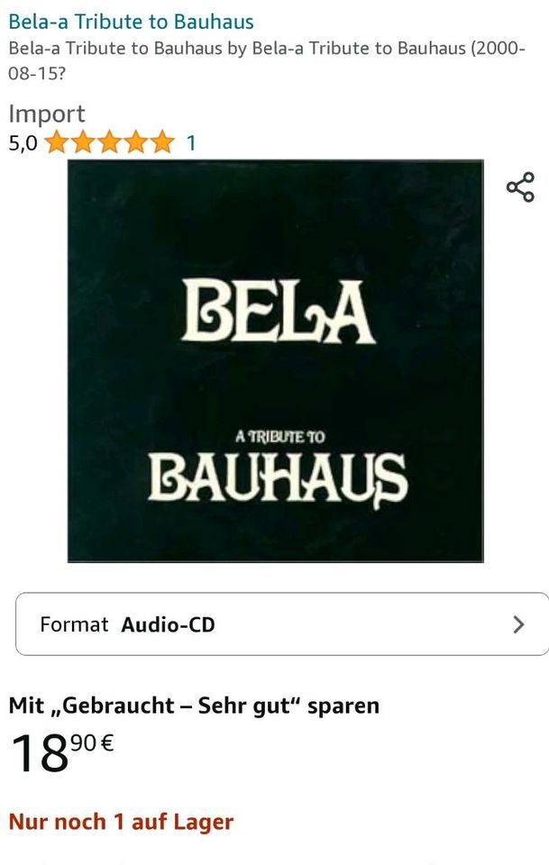 BELA a tribute to BAUHAUS 1997 UK alternative in Berlin