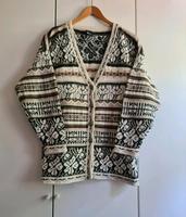 Vintage Cardigan Strickjacke gemustert Norweger Muster Wolle Brandenburg - Panketal Vorschau