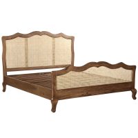 Bett SOLIN 180x200 massiv Mangoholz & Geflecht Antik Design Baden-Württemberg - Baindt Vorschau