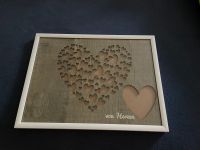 Geldgeschenk mit Herzmotiv im Bilderrahmen Hochzeitsgeschenk Nordrhein-Westfalen - Telgte Vorschau