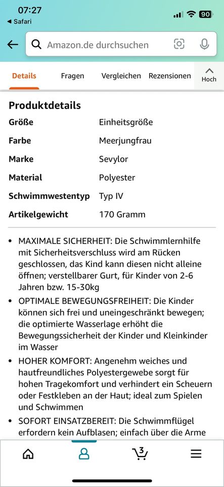 Schwimmflügel ❤️ Mädchen wie NEU ❤️ 2-6 Jahre in Wartenberg