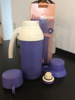 Tupperware Duotherm jug Thermoskanne Becher 1 Liter blau Hessen - Rodgau Vorschau