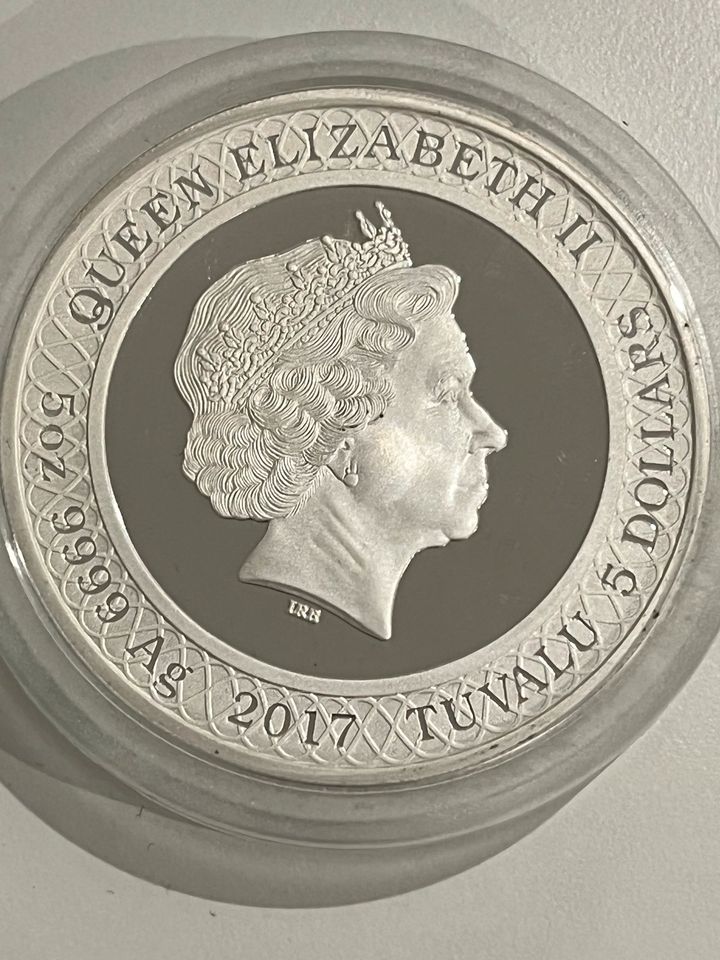 5 Oz Silber T-Rex Proof Coin von der Perth Mint in Friedewald