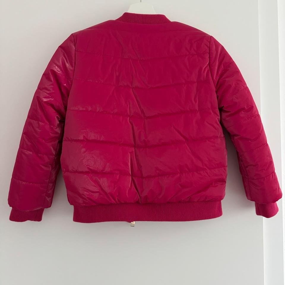 Guess Plüschjacke Bomberjacke pink Leopard Mädchen Gr 128 in Schwaikheim