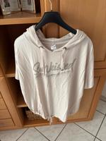 Damen Shirt beige mit Kapuze Gr 48 Bayern - Gilching Vorschau
