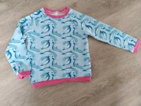 Etsy Handmade Langarmshirt Delfine blau pink 92/98 Baden-Württemberg - Herrenberg Vorschau