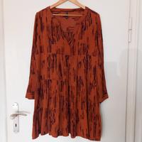 SUBLEVEL Sommerkleid Kleid Rostrot terrakotta Gr. 44 XXL Viskose Bayern - Bamberg Vorschau