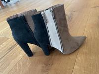 Stiefeletten gr 39 beige schwarz Hessen - Hasselroth Vorschau