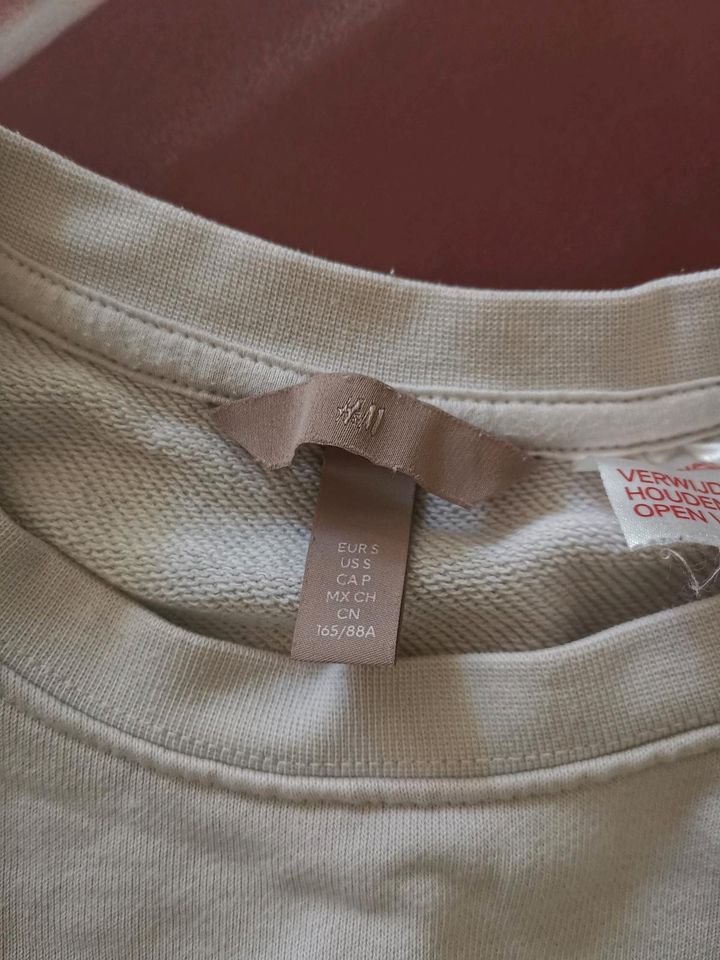 H&M Pullover|Cropped |36|off white in Düsseldorf