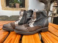 Gefütterte ungetragene Boots Stiefelette * Stoff/Leder * Gr 37 Sachsen - Meißen Vorschau