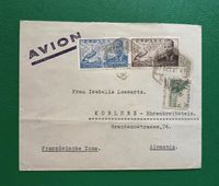 Briefumschlag Luftpost 1949 Spanien-BRD "Franzözsiche Zone" Berlin - Steglitz Vorschau