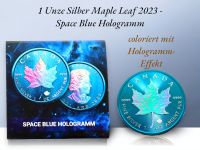 1 Unze Silber Maple Leaf 2023 Space Blue Hologramm Niedersachsen - Wittingen Vorschau