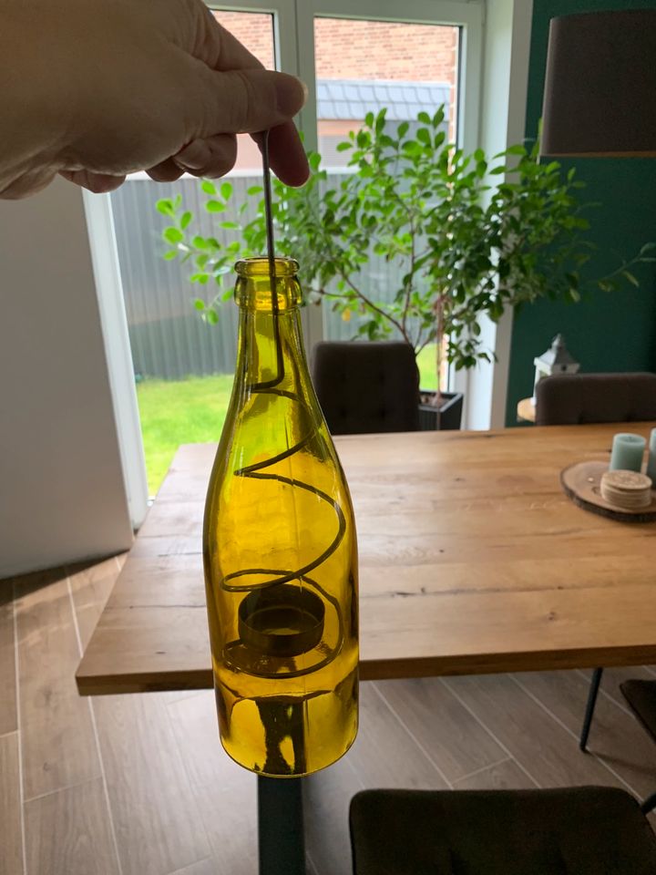 Deko Flasche Teelicht in Bad Bramstedt