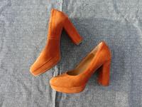 Schuhe 37 High Heels Pumps Leder Damen Tamaris Orange Bunt Rheinland-Pfalz - Berschweiler bei Kirn Vorschau
