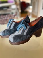 Vintage 70er Jahre Plateau Schuhe blau 38 Hessen - Wettenberg Vorschau