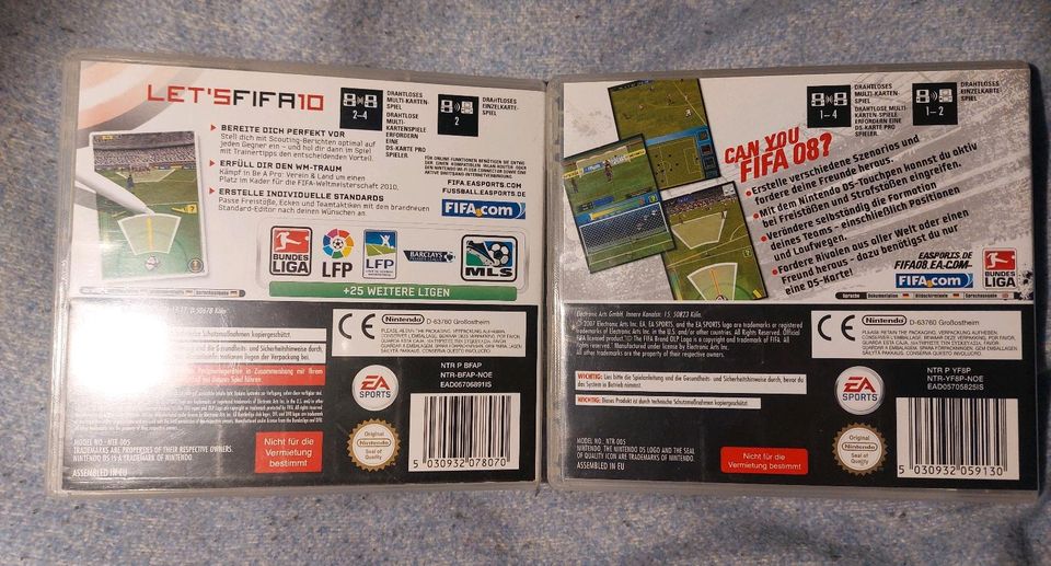 Fifa 08 und Fifa 10 Nintendo Ds in Ludwigshafen