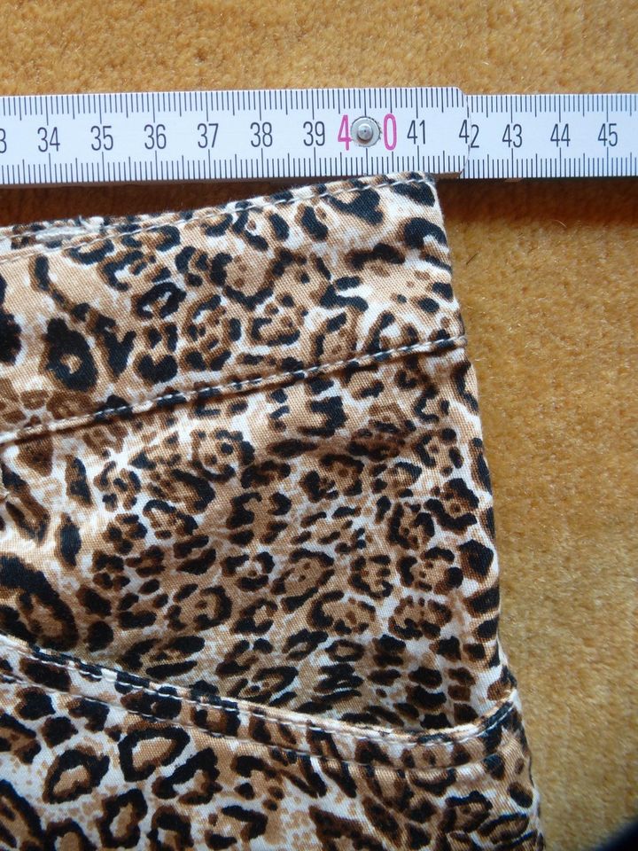 OLSEN Jeans Hose Leopard 42 L XL beige braun animal print in Guldental