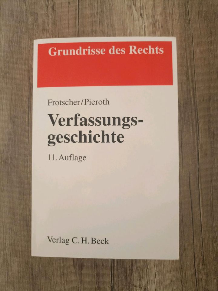 Verfassungsgeschichte - Frotscher/ Pieroth in Düsseldorf