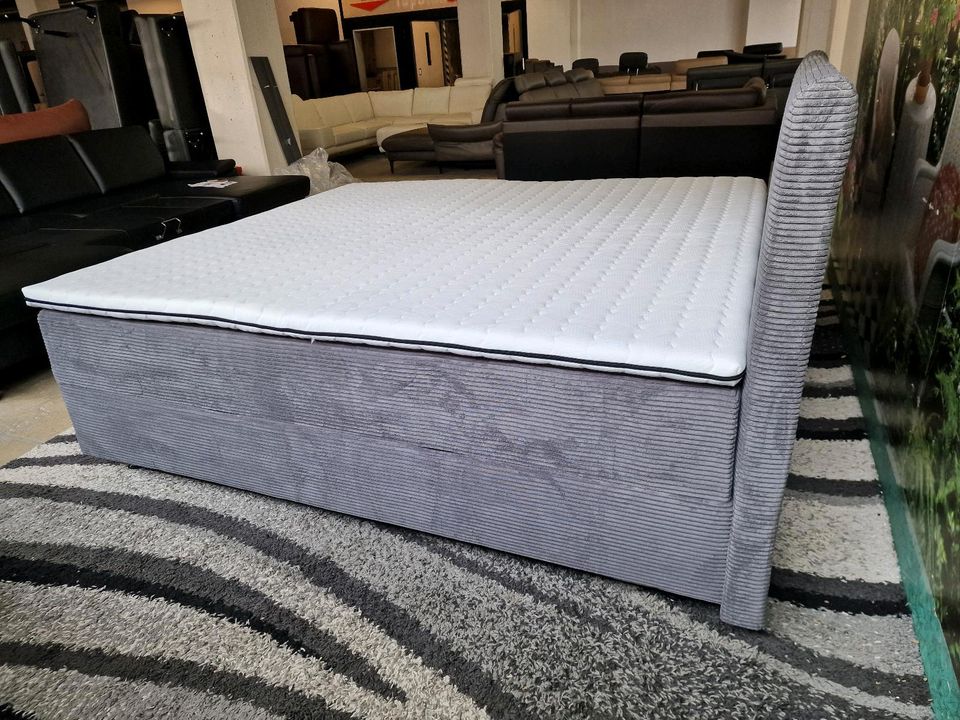 Boxspringbett Dekadentliving mit Topper N2714 H3 (100kg) 180x 200cm, Cord, Bonnell Federkern, Bettkasten. OTTO Polster bis zu -80% der Uvp in Hagen. in Hagen