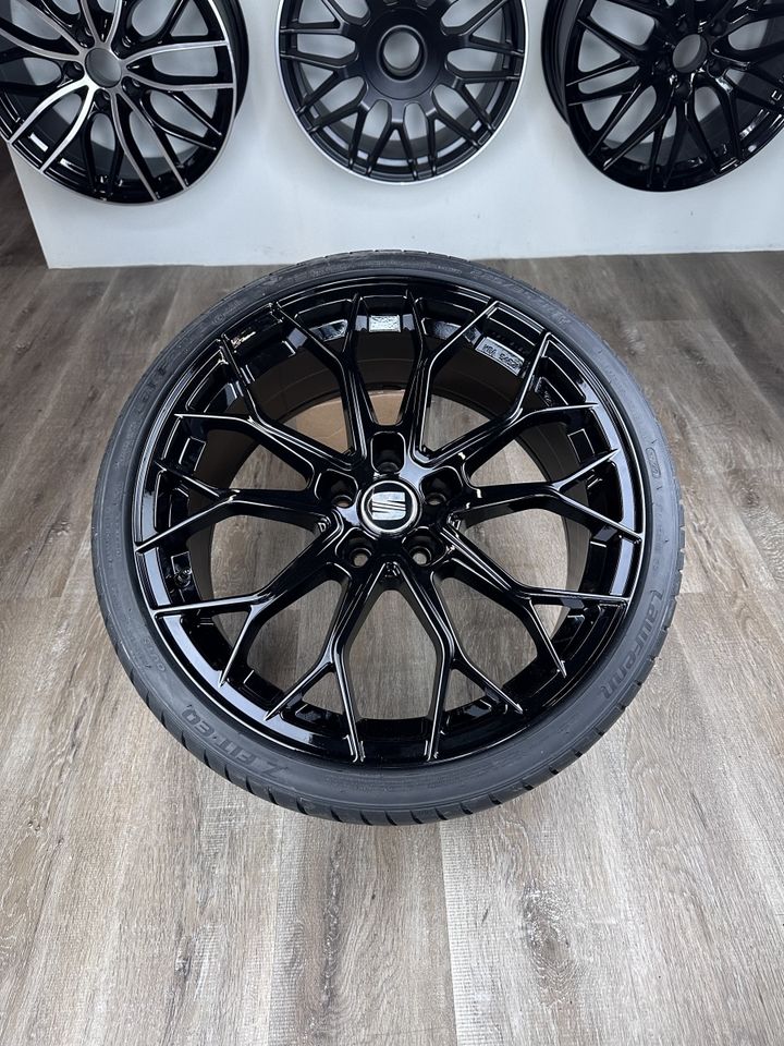 FF Wheels FF01 19 Zoll Sommerräder für Seat Ateca 5FP Alhambra 7N Skoda Karoq NU Octavia Superb 3T Yeti 5L NX RS VRS FR ST Cupra Felgen Reifen Räder schwarz Performance Sommerreifen NEU Kompletträder in Neckarsulm