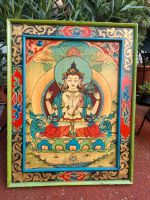 Buddha Holzbild bunt Nepal Avalokiteshvara Wiesbaden - Biebrich Vorschau