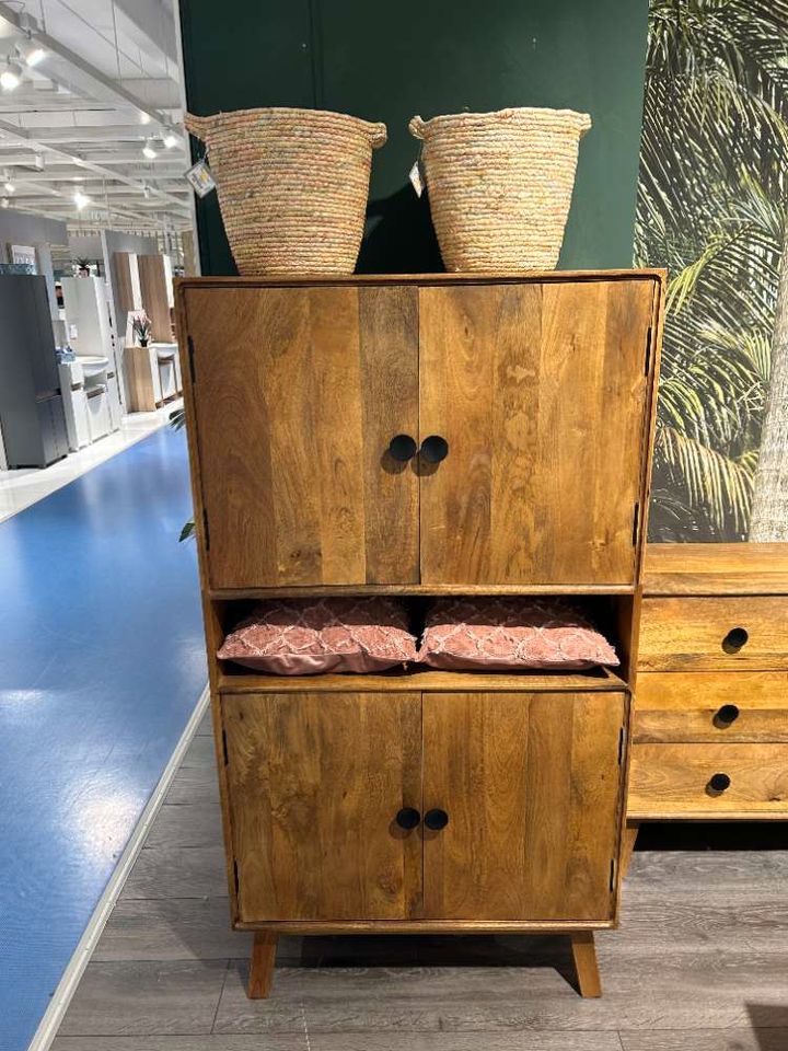 Highboard "NILAY" Mango Massivholz in Bottrop