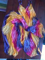 Hippie Batik weit fallendes Kleid S +Tolle Farben Knallig Hessen - Heusenstamm Vorschau