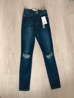 Nakd na-kd high waist skinny Jeans Hose Risse blau dunkelblau Niedersachsen - Oyten Vorschau
