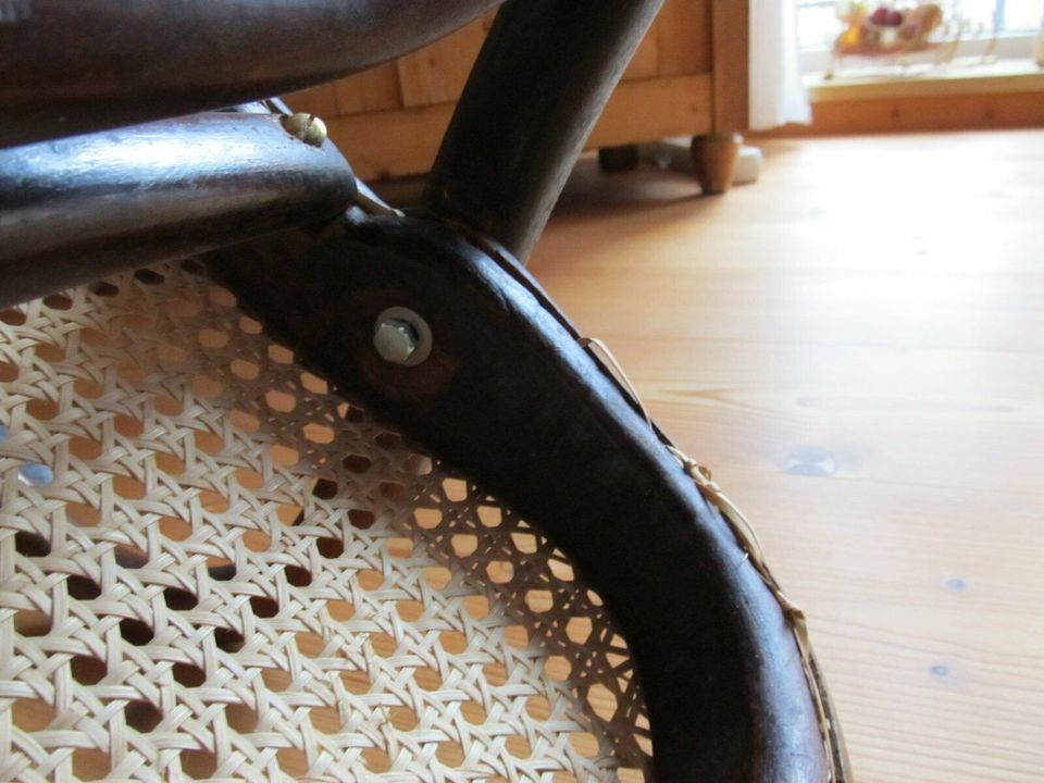 Antiquer Thonet Barbier Kamin fauteuil von 1895 in gutem Zustand in Nierstein